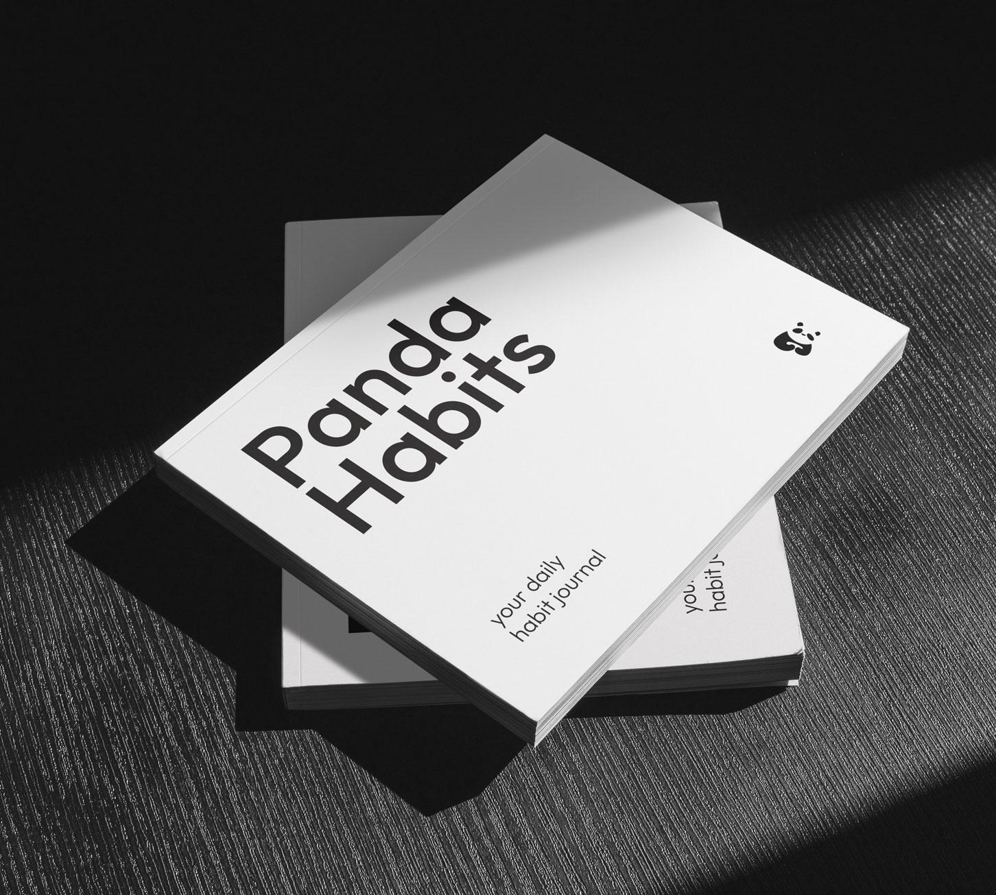 Panda Habits journal cover